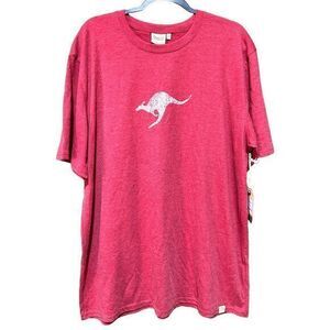 Pacific Creations Sydney Australia Distressed Kangaroo T-Shirt Red 3XL NWT‎